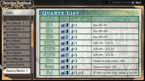 Quartz Setups by Chapter .